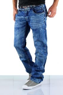 CIPO & BAXX Jeans Denim Herren Hose Vintage Blau Clubwear C921 NEU