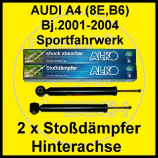 Sport Stoßdämpfer hinten AUDI A4 (8E,B6) Limo+Avant