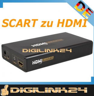 Scart(Video/DVD) zu HDMI Konverter 720p Wandler Adapter