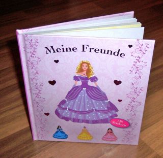 Meine Freunde   Freundschaftsbuch Freundebuch   Prinzessin Motiv 2