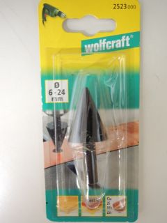 Wolfcraft 2523 Lochfräser Fräsbohrer Ø 6 24 mm Holz Kunststoff NE