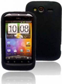 Silikon Case Handy Tasche Schutzhülle für HTC WILDFIRE S   BLACK