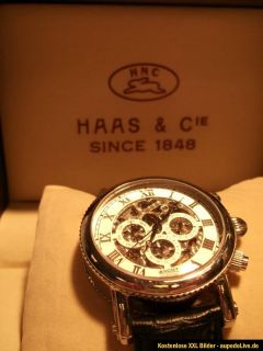 Original Haas & Cie Armbanduhr Herrenuhr Chronograph Limited Edition