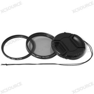 58mm Filterset Makrolinsen CPL UV ND2 ND4 ND8 für Canon 5D 7D 550D