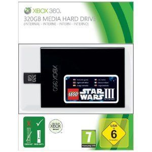 Original Microsoft Xbox 360 320GB Festplatte inkl. Code Lego Star Wars