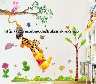 Wandtatoo, Wandaufkleber Kinderzimmer, Wanddeko Winnie Pooh XL 68x34cm