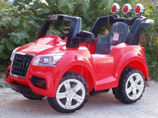 Kinder Elektro Auto mit 6 V Motor in rot, Batteriebetrieben auch mit