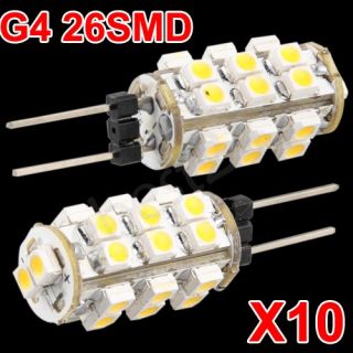 10 G4 12V 26 SMD LED Birne Leuchte Lampe Licht für Wohnwagen