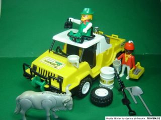 Playmobil 3528 Klicky 80er Jahre Ngorongoro Safari Jeep 2 Figuren
