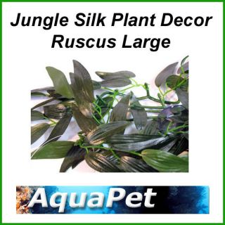 Reptile Vivarium Jungle Silk Plant Decor Ruscus   Lrg