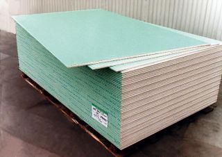 GK Platten Gipskartonplatten imprägniert Trockenbau 12,5 mm grün