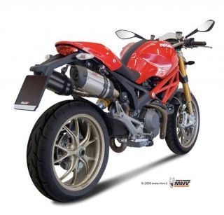Auspuff MIVV Suono 2 Ducati Monster 796/1100 09 12 Edelstahl/Carbon