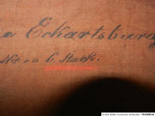 DIE ECKARTSBURG 1859 VON G. STOCK HERRLICHES ÖLBILD CRAQUELE IM
