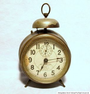 Uralt Junghans Wecker Tischuhr Uhr Union Horlogere um 1917/18 orig