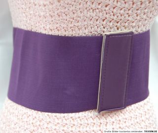 Extra breiter Gürtel Stretch Korsage lila lila Mieder Klettverschluss