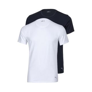 Puma Bodywear Crew Neck T Shirt Tee Shirt 49110601 weiß schwarz S , M