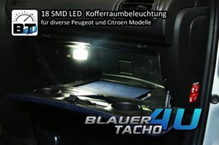 für Gepäckraumbeleuchtung Kofferraum LEDs Peugeot 806 807 RCZ