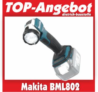 Makita BML802 LED Akkulampe für 14,4 + 18 V Li Ion Akkus