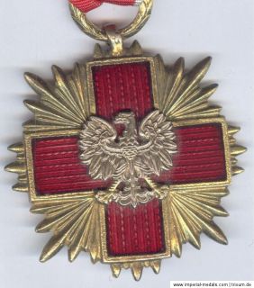 Rotes Kreuz POLEN ORDEN Ehrenzeichen ca um 1960 emailliert sehr schön