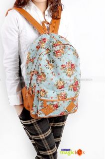 Women Fashion Vintage Cute Flower School Book Campus Bag Backpack New