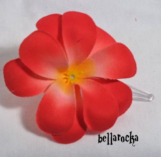 red flower Blumen Haarspange rockabilly pin up trend