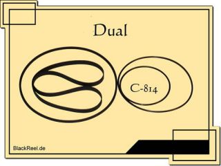 Dual C 814 Riemen rubber belts Cassette Tape Deck