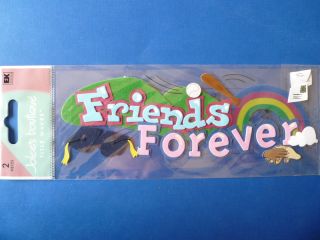 Jolees Waves *FRIENDS FOREVER* Stickers   Rainbow