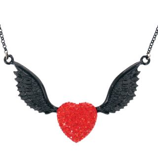 Poizen Industries Halskette   Herz mit Flügel