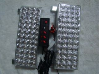 LED Blitzer Stroboskop Strobo mit 48 LEDs weiß