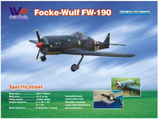 Focker Wulf 190 D  120 Spannweite 1780 mm ARF