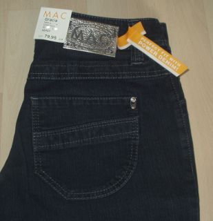 NEU MAC Jeans Gracia New Stretch Gr. 36 L 32 darkblue D824