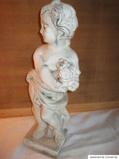 Steinfigur Skulptur Blumenmädchen schönes Mädchen 51cm