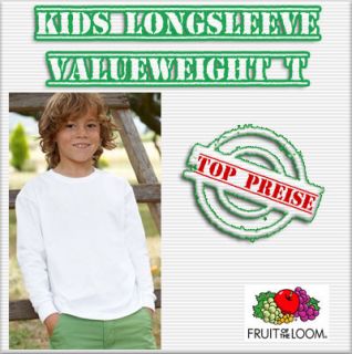 Fruit of the Loom Kids Valueweight Longsleeve 2er Pack