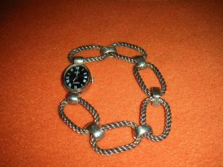 ROXY Anker 17 Rubis Incabloc Damen Armbanduhr 835 Silber