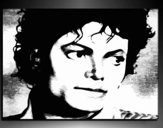 Michael Jackson Kunstdruck auf Leinwand Bild Gemälde k.Poster