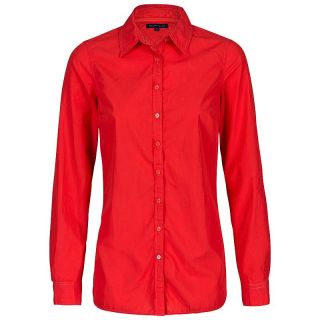 Tommy Hilfiger Damen Hemdbluse Bluse Hemd langarm TULIP rot blau