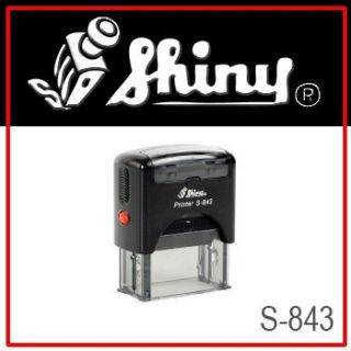 / address Shiny Printer S 843 Office Self Inking Rubber Stamp