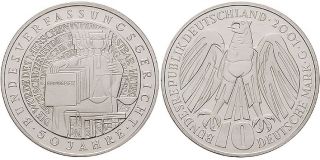 alle 10 DM   Gedenkmünzen/Sondermünzen BRD von 1972 bis 2001 (43