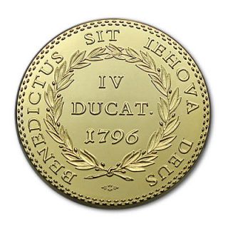 0023 IV 4 Dukaten 1796 Gold Vergoldet 999 Münze Museumsanferti gung
