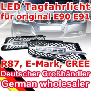 LED Tagfahrlicht fuer BMW E90 E91 vor Facelift LED TFL DRL R87 E Mark
