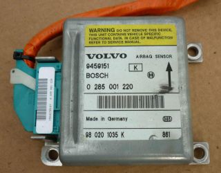 Airbag Steuergerät Sensor Volvo V70 850   9459151 Bosch 0285001220