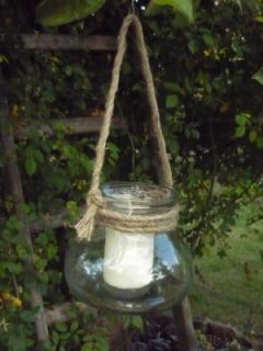 Windlicht Glas zum aufhängen, Vase Glaswindlicht gross zum hängen