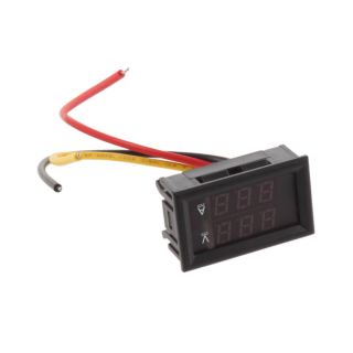 DC 4.5 30V 0 100A Dual LED Digital Voltmeter Ammeter Amperemeter