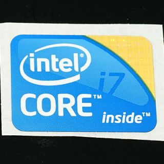 Intel Core™ i7 Aufkleber / Sticker für PCs Groß