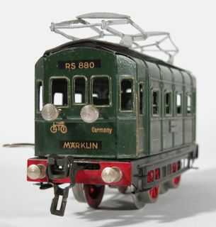 Märklin E Lok RS 880 Uhrwerk Spur 0 Germany 30er Jahre (2301N)