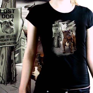 Kampfhund Staffordshire Girl Damen Shirt *9346