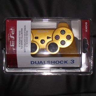 Gold Wireless Bluetooth Controller for Sony PS3  UGD01