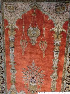 Perser Teppich Ghom 160x107 cm. durch und durch reine Natur Seide