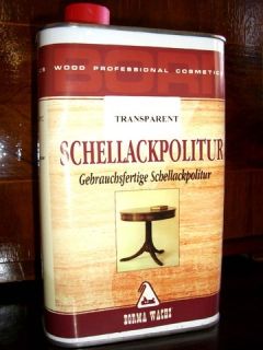 Schellackpolitur Transparent, speziell entwickelt für Antiquitäten