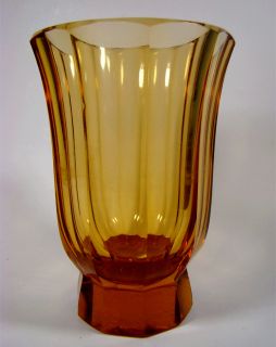 Vase mit Facetten   Josef Hoffmann WW Tradition   Meyr´s Neffe, Haida